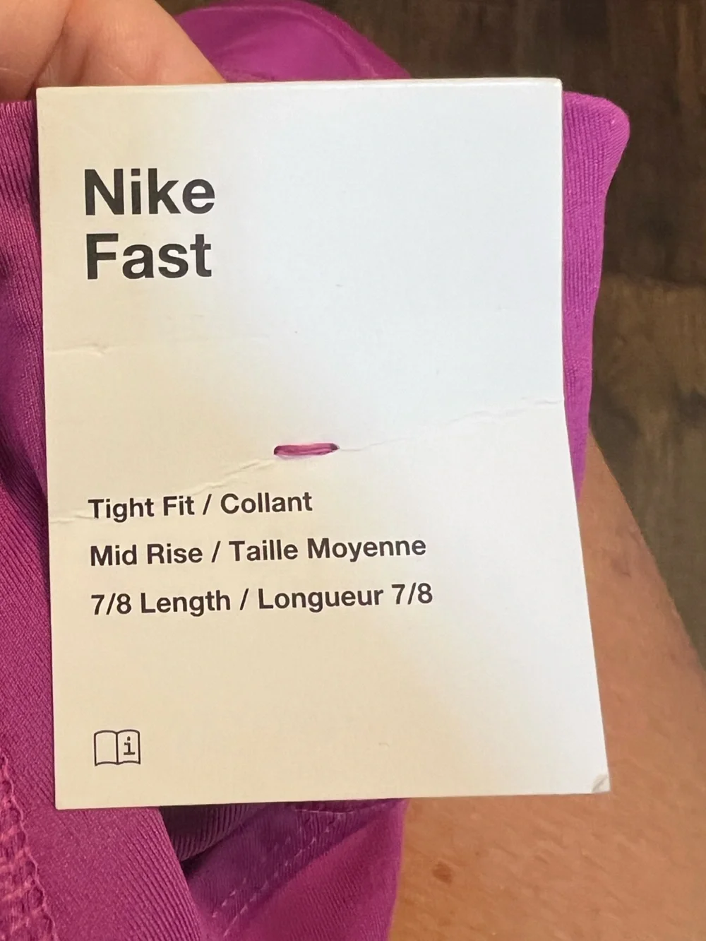 NWT Nike Fast Running Tights/Leggings Size Women’s Medium Color Purple